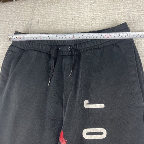 Nike Air Jordan Sweatpants Men S Black Graphic Jumpman Jogger CZ1665-010 - Picture 8 of 16
